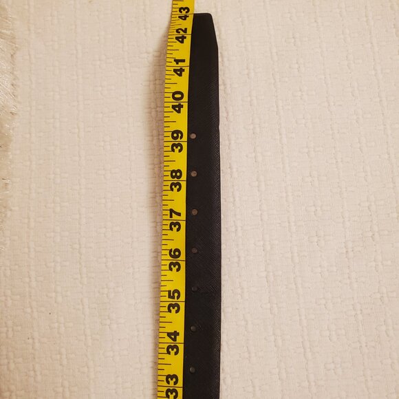 Van Heusen Mens Black Textured Synthetic Casual Dress Belt - 43” - Picture 10 of 11